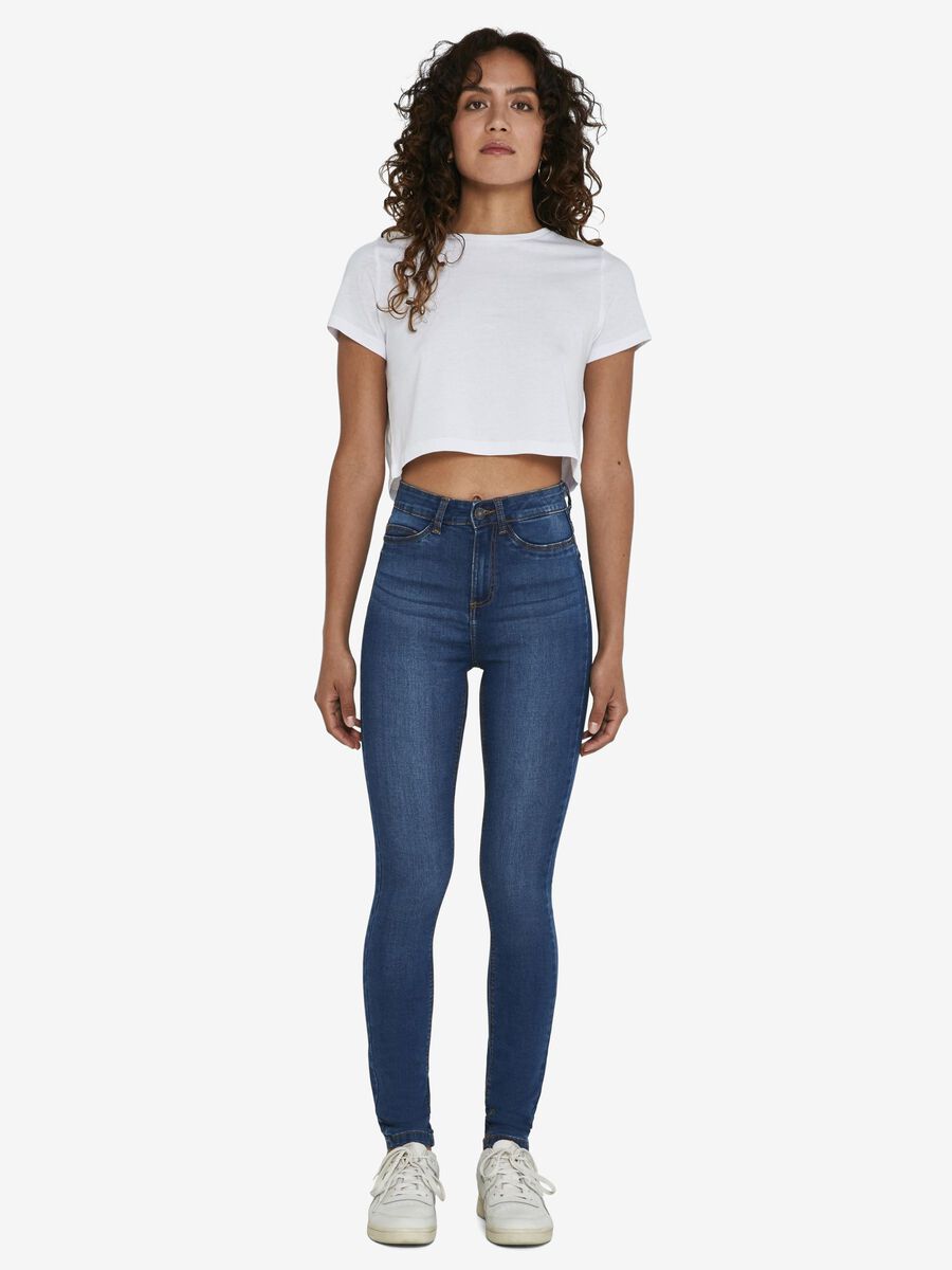 Noisy May NMCALLIE SKINNY FIT JEANS, Medium Blue Denim, highres - 27007979_MediumBlueDenim_004.jpg