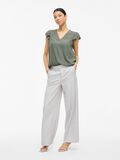 VILA VILIKA V-NECK CAP SLEEVE TOP, Laurel Wreath, highres - 14112802_LaurelWreath_005.jpg