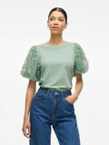 VILA ROUND NECK SHORT SLEEVED TOP, Silt Green, highres - 14107505_SiltGreen_003.jpg