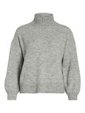 Vila À COL MONTANT PULL EN MAILLE, Light Grey Melange, highres - 14089446_LightGreyMelange_001.jpg