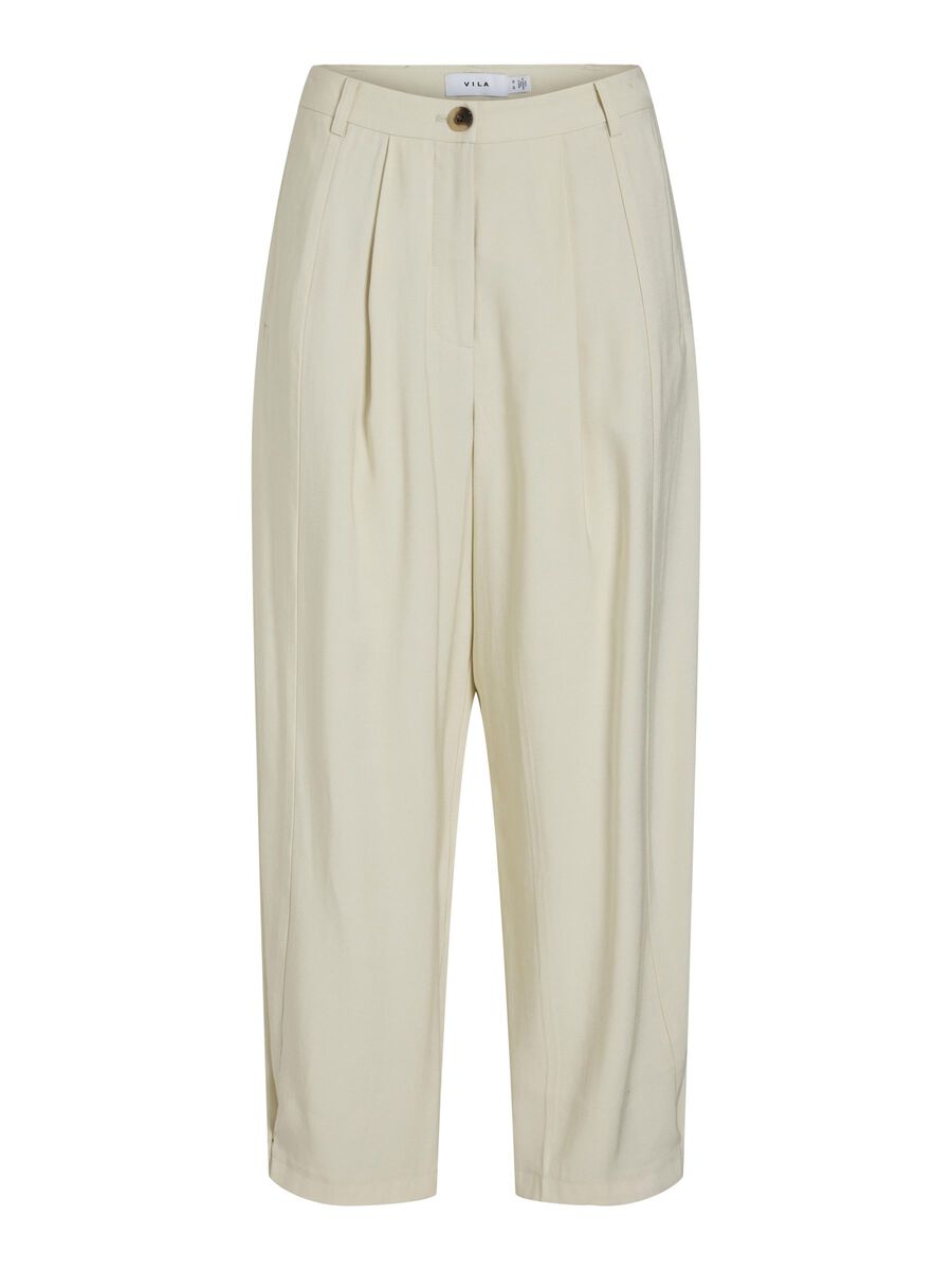VILA HIGH WAIST TROUSERS, Birch, highres - 14103845_Birch_001.jpg