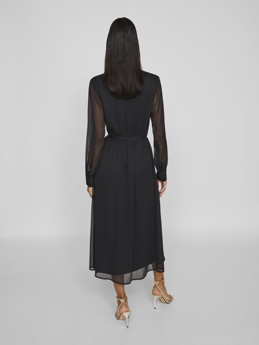 VILA VIFALIA LANE MOUWEN MIDI JURK, Black, highres - 14095704_Black_004.jpg