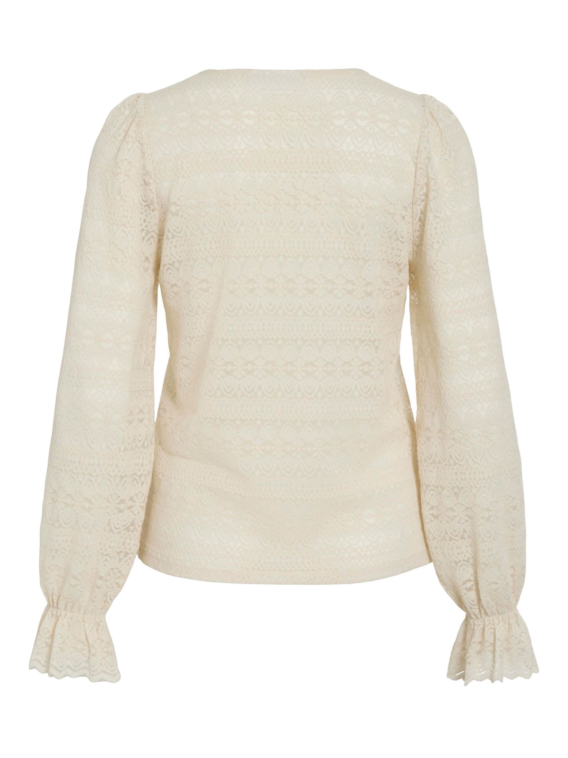 Carousel image - VICHIKKA LACE LONG SLEEVED TOP, Birch | 6