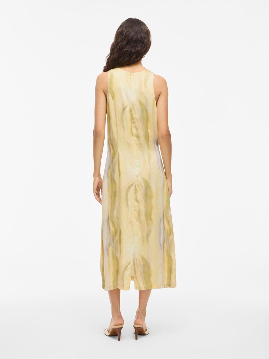 VILA SMANICATO VESTITO MIDI, Pale Banana, highres - 14107129_PaleBanana_1185547_004.jpg
