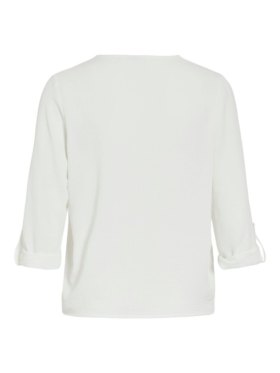 Carousel image - VIJOSA V-NECK 3/4 SLEEVED TOP, Snow White | 6