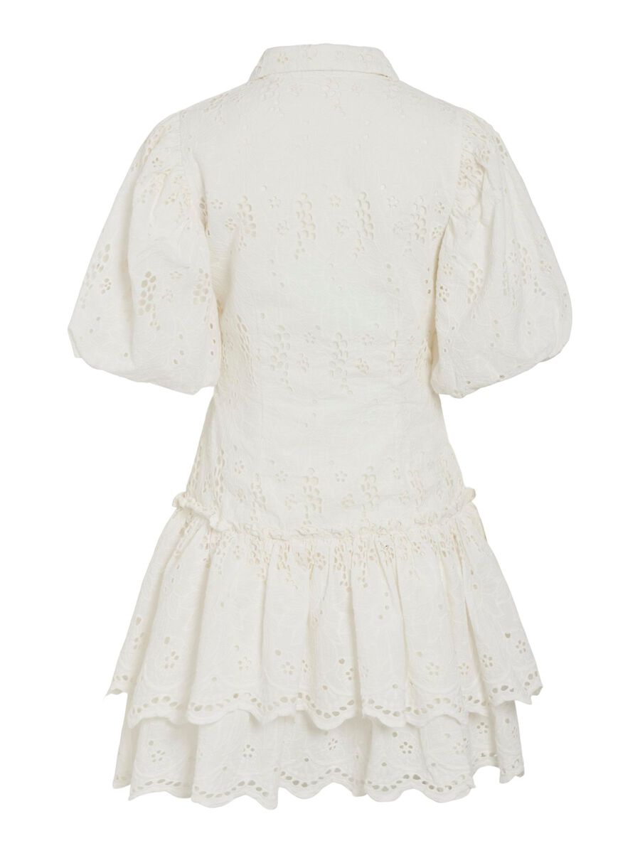 VILA VISMILLA SHORT SLEEVED SHORT DRESS, Snow White, highres - 14107230_SnowWhite_002.jpg
