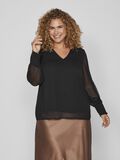 Vila CURVE - LONG SLEEVED BLOUSE, Black, highres - 14088480_Black_003.jpg