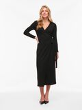 Product image thumbnail - VIRAFFI MIDI WRAP DRESS, Black | 4