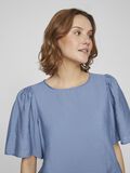 VILA PUFFSKULDRE KORTERMET TOPP, Coronet Blue, highres - 14098906_CoronetBlue_006.jpg