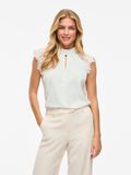VILA VISIMPLY LACE SHORT SLEEVED TOP, Snow White, highres - 14112695_SnowWhite_003.jpg