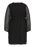Vila CURVE - LONG SLEEVED SHORT DRESS, Black, highres - 14093568_Black_002.jpg