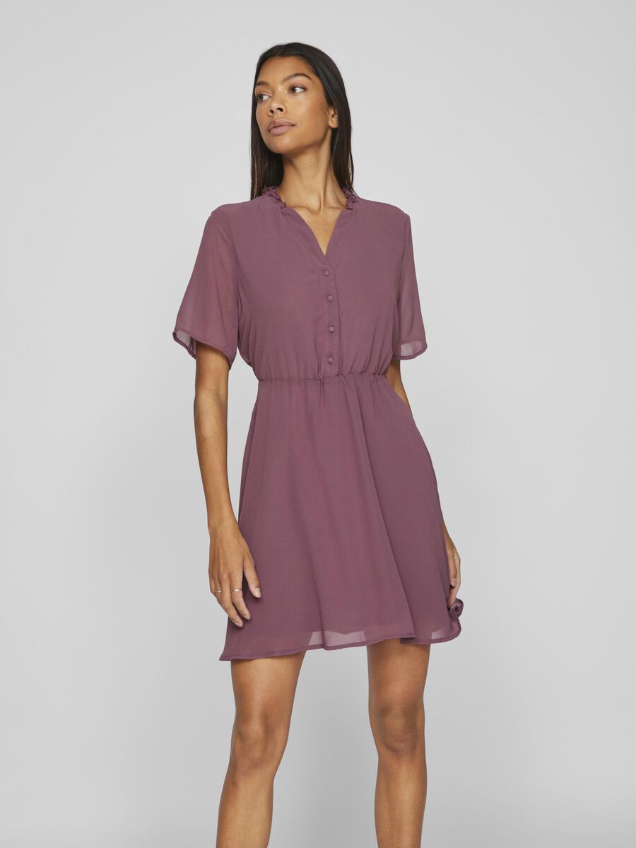 Vila SHORT SLEEVED SHORT DRESS, Mesa Rose, highres - 14094995_MesaRose_003.jpg