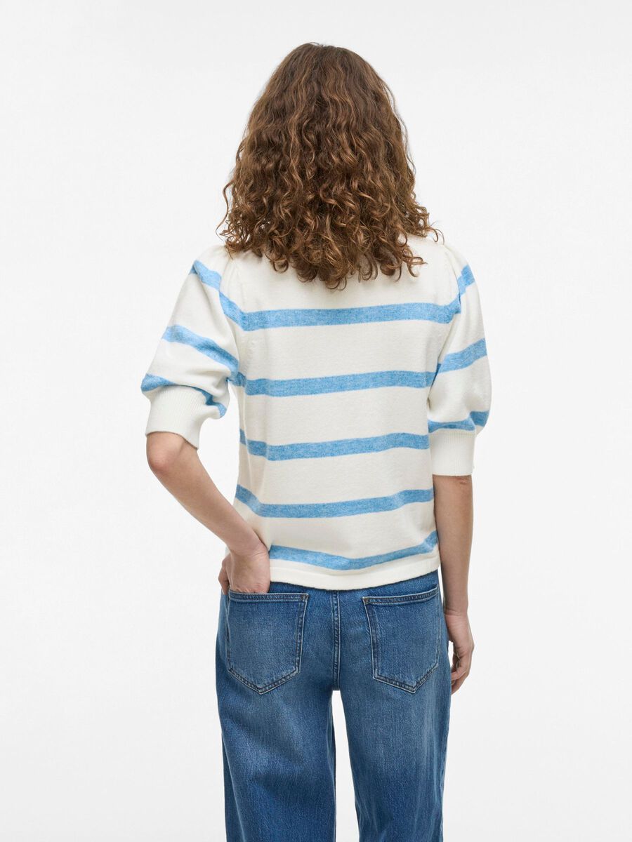 VILA STRIPED KNITTED TOP, White Alyssum, highres - 14108479_WhiteAlyssum_1196762_004.jpg