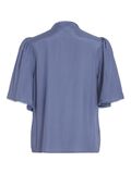 VILA HIGH NECK SHORT SLEEVED TOP, Bijou Blue, highres - 14103210_BijouBlue_002.jpg