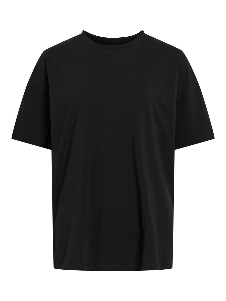 Product carousel image - VINORA ROUND NECK OVERSIZED T-SHIRT, Black Beauty | 2