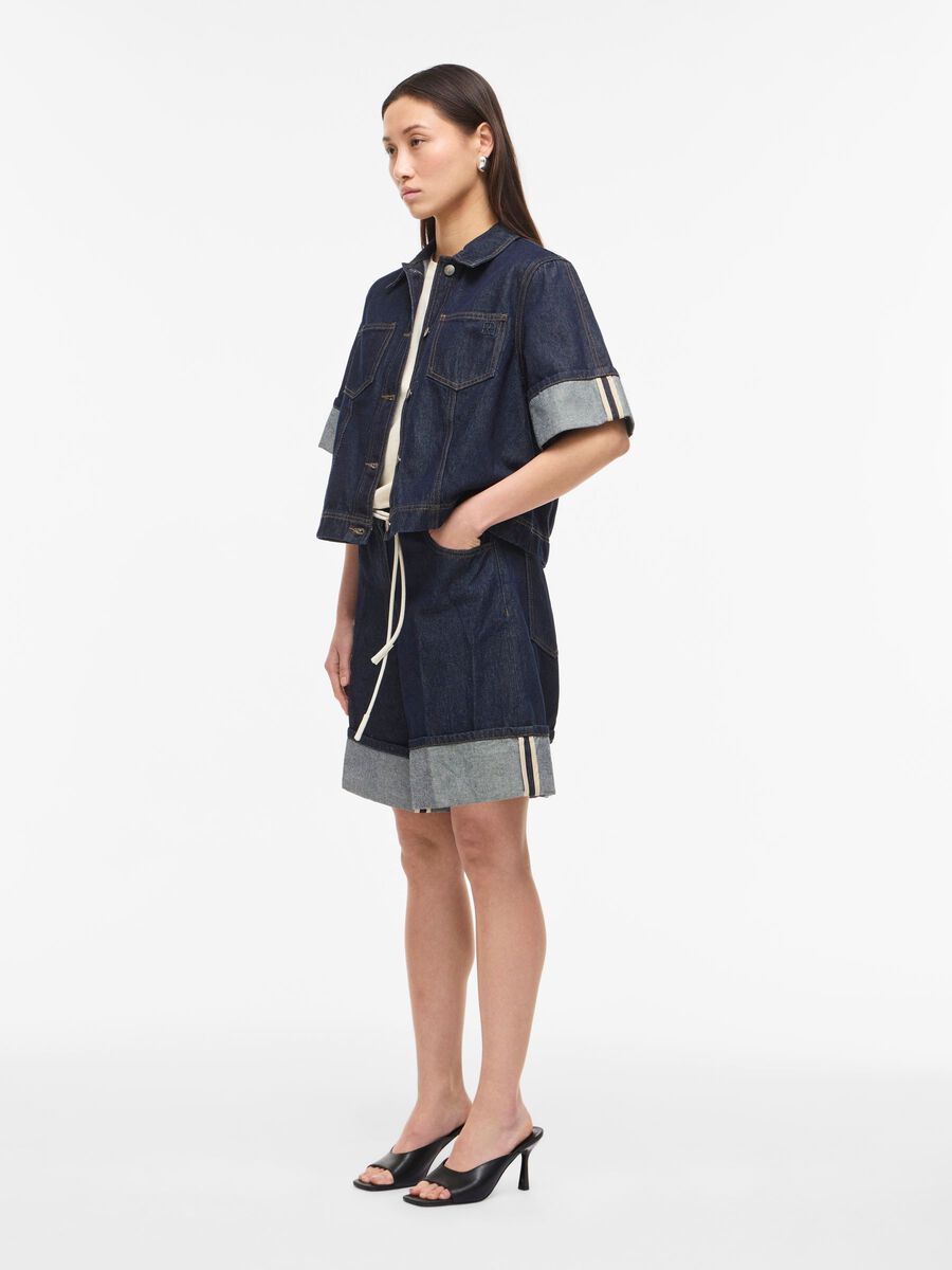 Carousel image - DŽINSINIAI &Scaron;ORTAI, Dark Blue Denim | 4