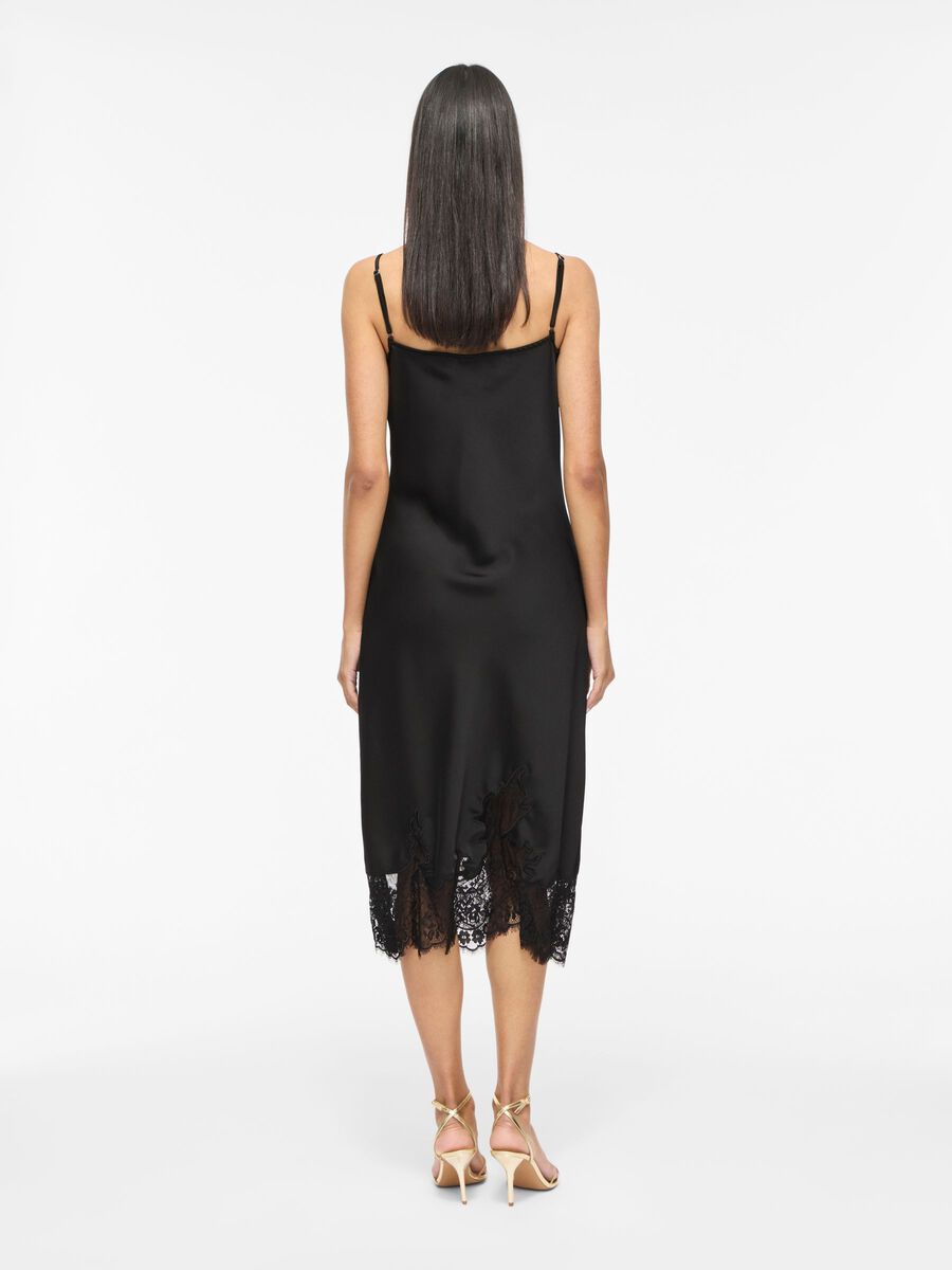 Product carousel image - VISABEL PIZZO VESTITO MIDI, Black | 2