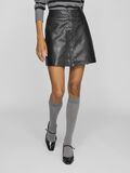 VILA HIGH WAIST LEATHER MINI SKIRT, Black, highres - 14106583_Black_003.jpg