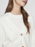 VILA VIRIL DEKOLT W SEREK KARDIGAN Z DZIANINY, White Alyssum, highres - 14102703_WhiteAlyssum_006.jpg