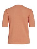 Vila SHORT-SLEEVED KNITTED TOP, Shell Coral, highres - 14084421_ShellCoral_002.jpg