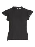 Vila HIGH NECK CAP SLEEVE TOP, Black, highres - 14092640_Black_001.jpg
