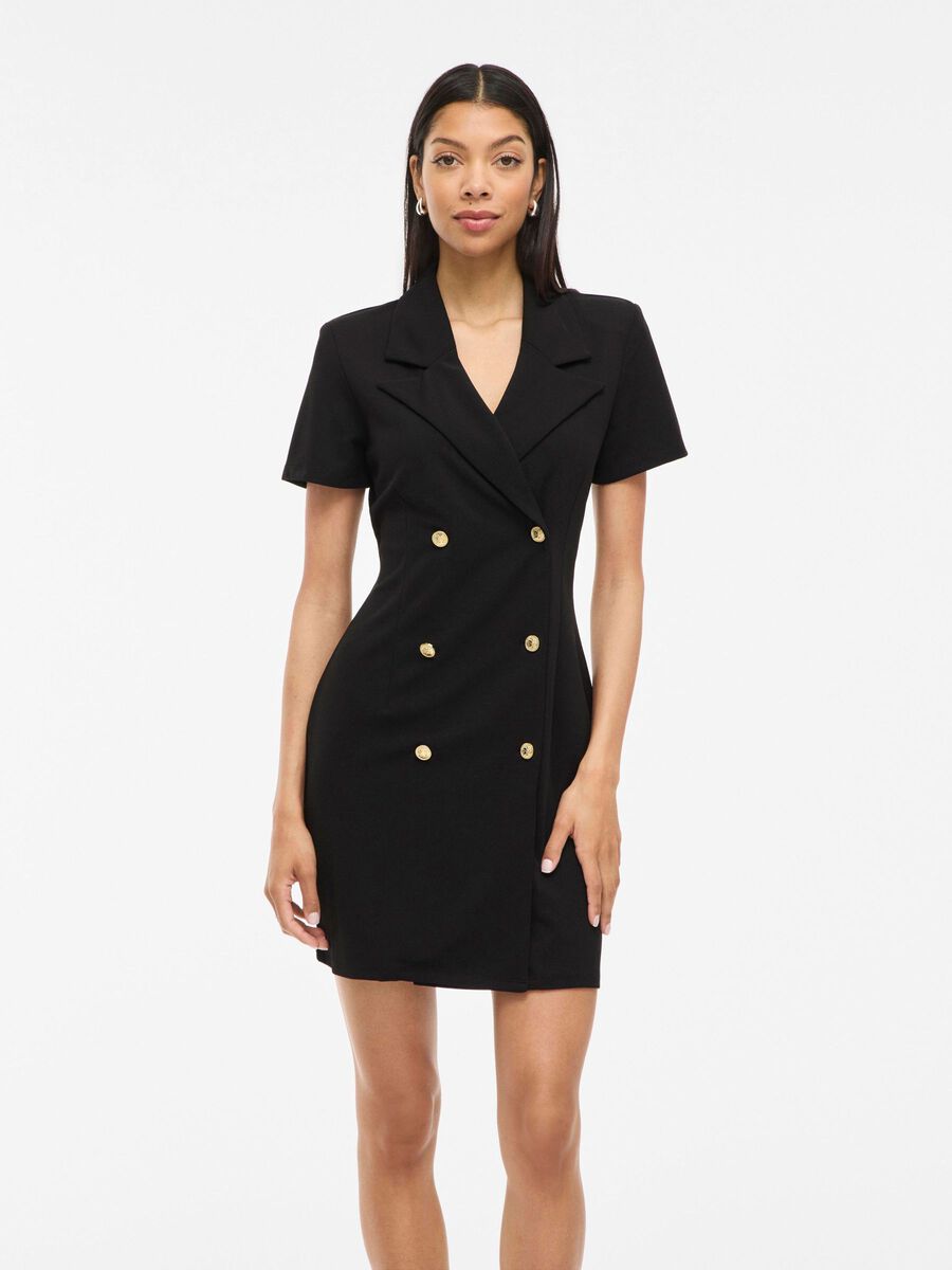 VILA VICLARA KURZES BLAZERKLEID, Black, highres - 14114539_Black_003.jpg