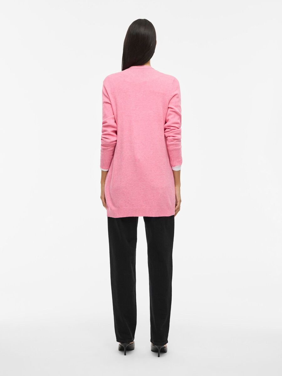 VILA VIRIL BASIC KNITTED CARDIGAN, Sangria Sunset, highres - 14044041_SangriaSunset_593650_004.jpg