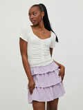 VILA DRAPED SHORT SLEEVED TOP, Snow White, highres - 14068351_SnowWhite_003.jpg