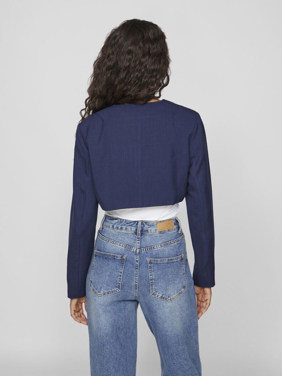 VILA ÅBEN BOLERO, Navy Blazer, highres - 14102962_NavyBlazer_004.jpg