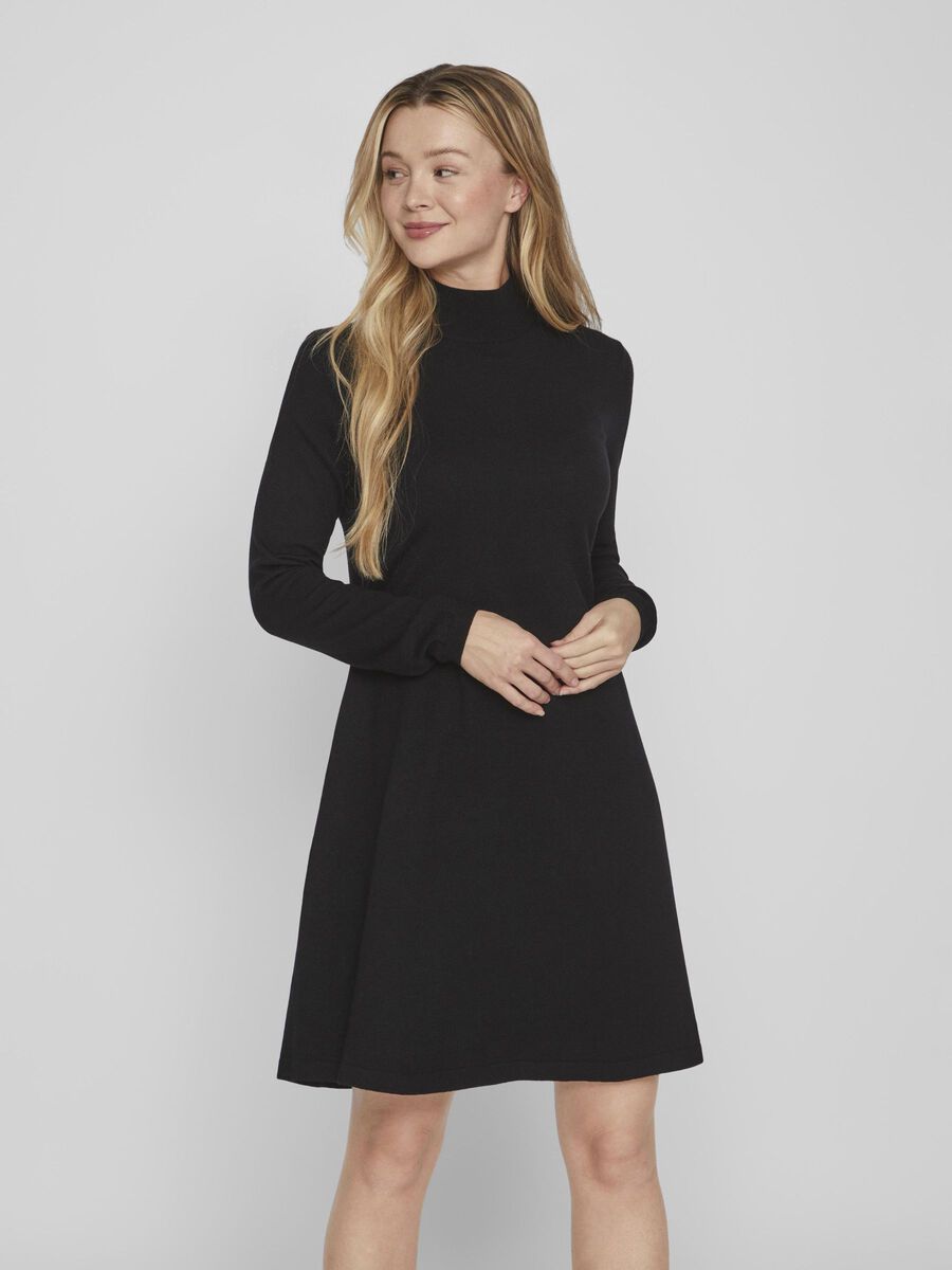 Vila KURZES A-LINIEN KLEID, Black, highres - 14087511_Black_003.jpg