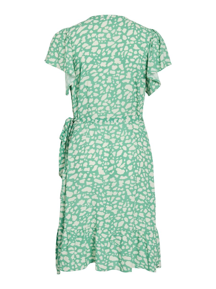 VILA VINOKA SHORT WRAP DRESS, Birch, highres - 14112799_Birch_1247591_002.jpg