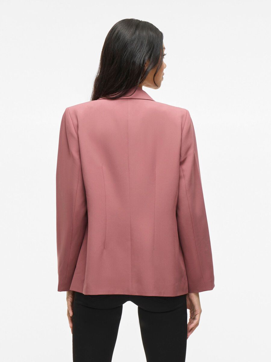 VILA À BOUTONNAGE SIMPLE BLAZER, Rose Brown, highres - 14107071_RoseBrown_004.jpg
