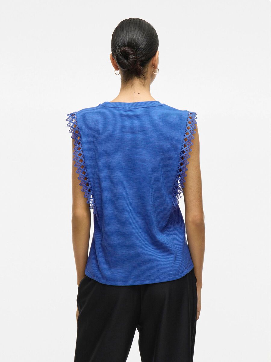 VILA ROUND NECK SLEEVELESS TOP, Regatta, highres - 14105239_Regatta_004.jpg