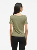 VILA BÅTRINGAD KORTÄRMAD TOPP, Oil Green, highres - 14109694_OilGreen_004.jpg