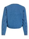 VILA BUTTONED DENIM JACKET, Light Blue Denim, highres - 14103789_LightBlueDenim_002.jpg