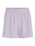 Vila HIGH WAISTED TIE WAIST SHORTS, Pastel Lilac, highres - 14073799_PastelLilac_001.jpg