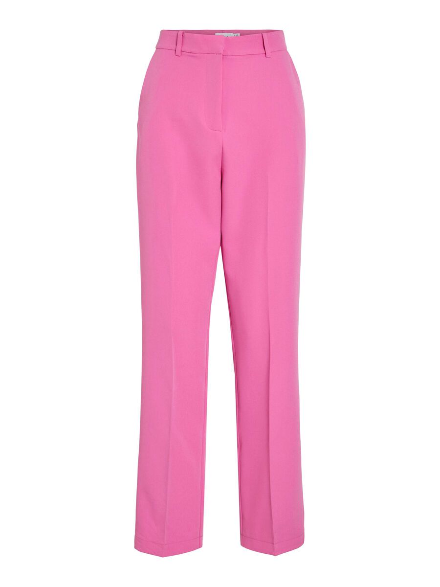 VILA VILIST TAILORED HIGH WAISTED TROUSERS, Pink Yarrow, highres - 14108348_PinkYarrow_001.jpg