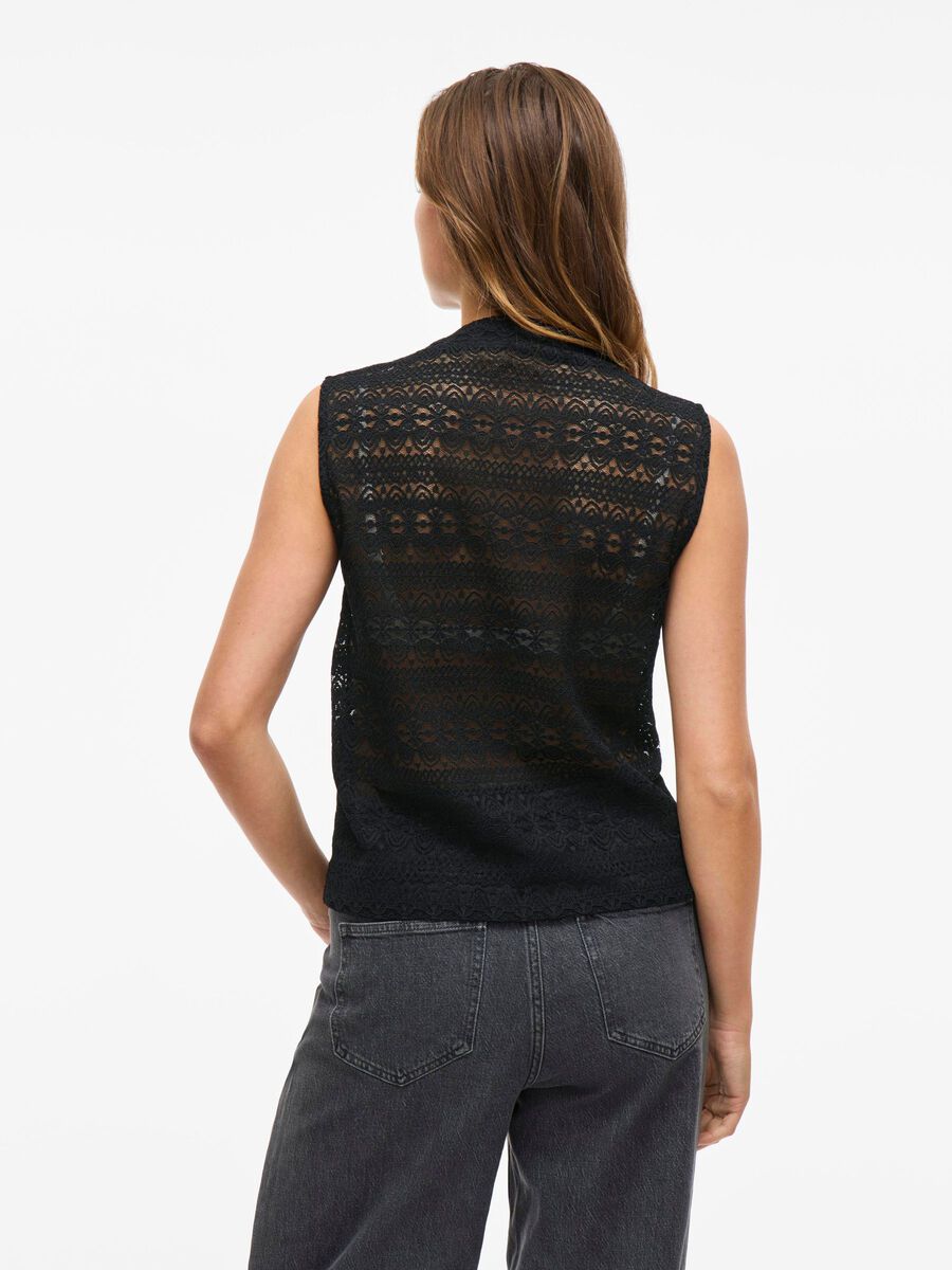 VILA HIGH NECK SLEEVELESS TOP, Black, highres - 14109714_Black_004.jpg