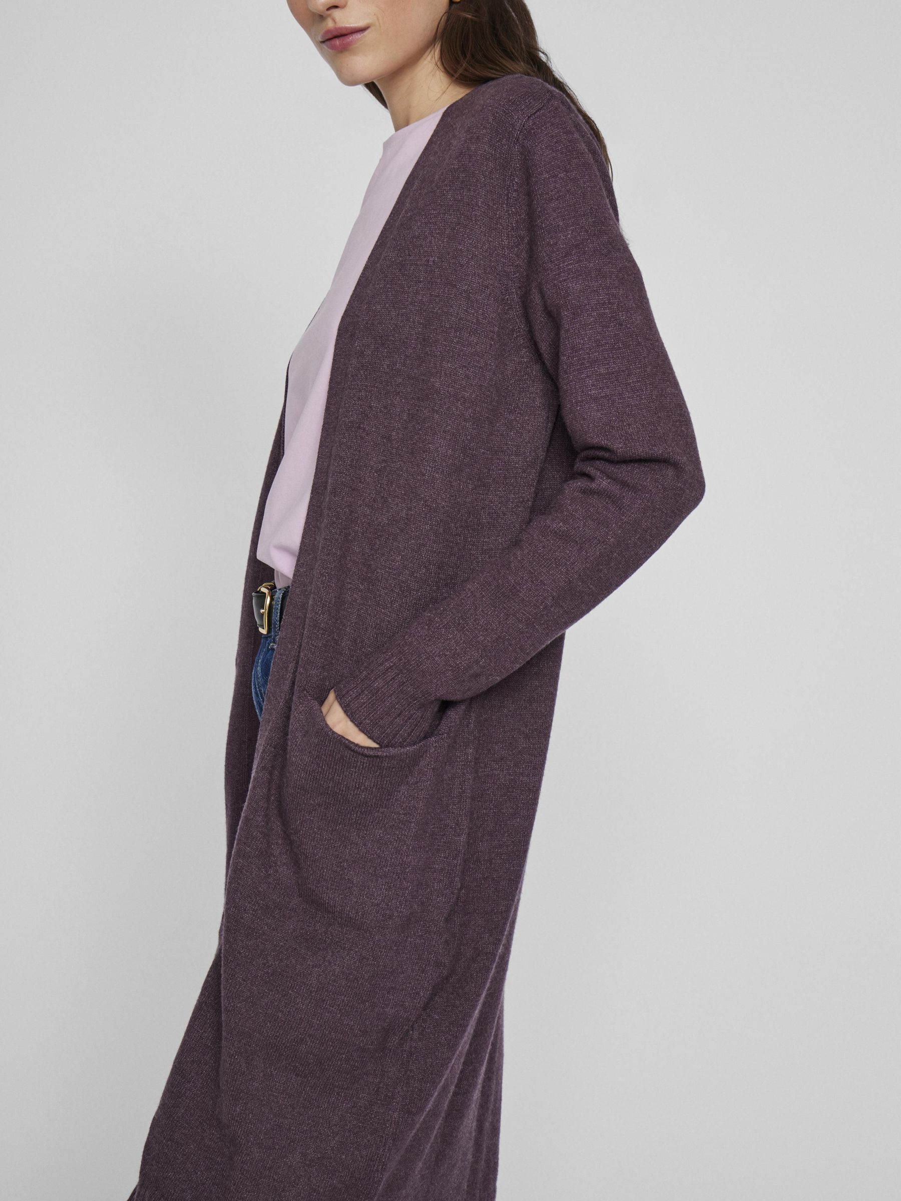 Plum long cardigan on sale