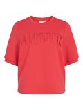 VILA VISIF KURZÄRMELIGES SWEATSHIRT, Poppy Red, highres - 14112586_PoppyRed_1240891_001.jpg