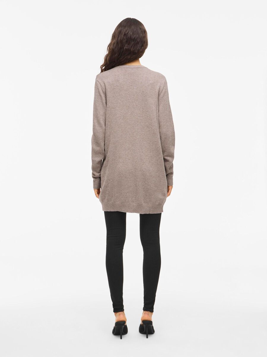 VILA VIRIL BASIC KNITTED CARDIGAN, Falcon, highres - 14044041_Falcon_593650_004.jpg