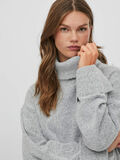 Vila ROLL NECK KNITTED PULLOVER, Light Grey Melange, highres - 14080179_LightGreyMelange_006.jpg