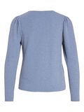 VILA ROUND NECK LONG SLEEVED TOP, Bijou Blue, highres - 14100740_BijouBlue_1136758_002.jpg