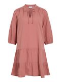 VILA VIPETRA 3/4 SLEEVED SHORT DRESS, Brick Dust, highres - 14109524_BrickDust_001.jpg
