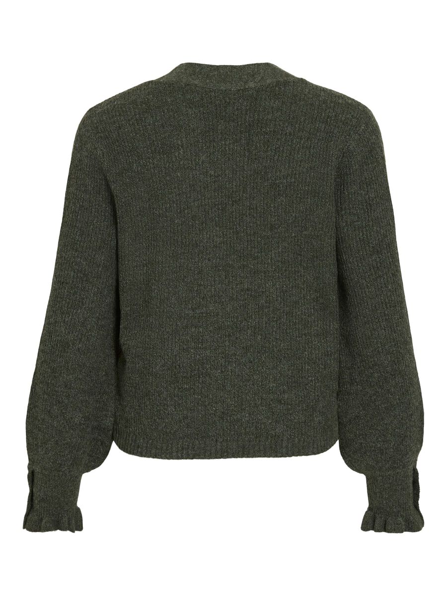 Product carousel image - VITILDA V-NECK KNITTED CARDIGAN, Deep Depths | 2