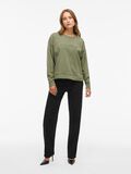 VILA VIELSK ROUND NECK LONG SLEEVED SWEATSHIRT, Green Olive, highres - 14114050_GreenOlive_1256097_005.jpg