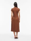 Product image thumbnail - VIRAFFI SHORT SLEEVED MIDI DRESS, Coffee Bean | 2
