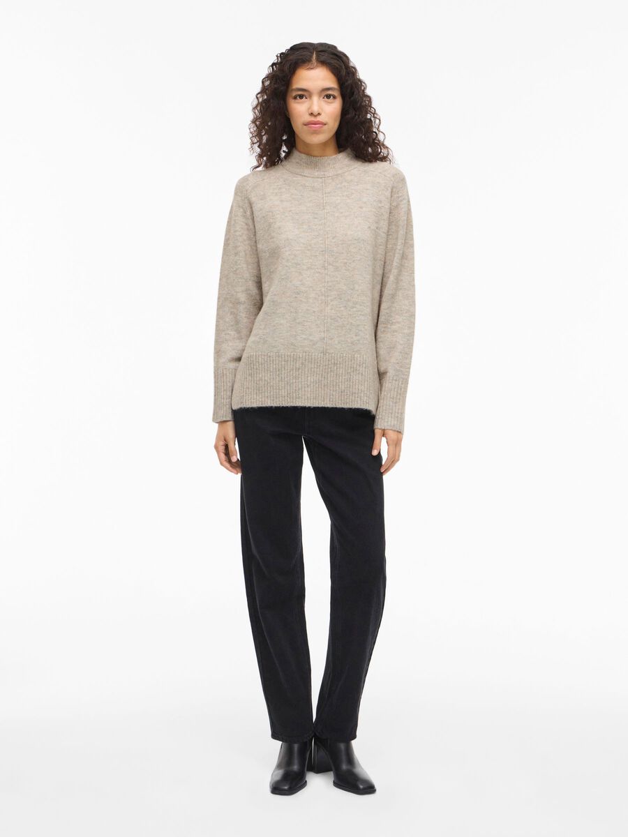 Carousel image - STRIKKET PULLOVER, Natural Melange | 4