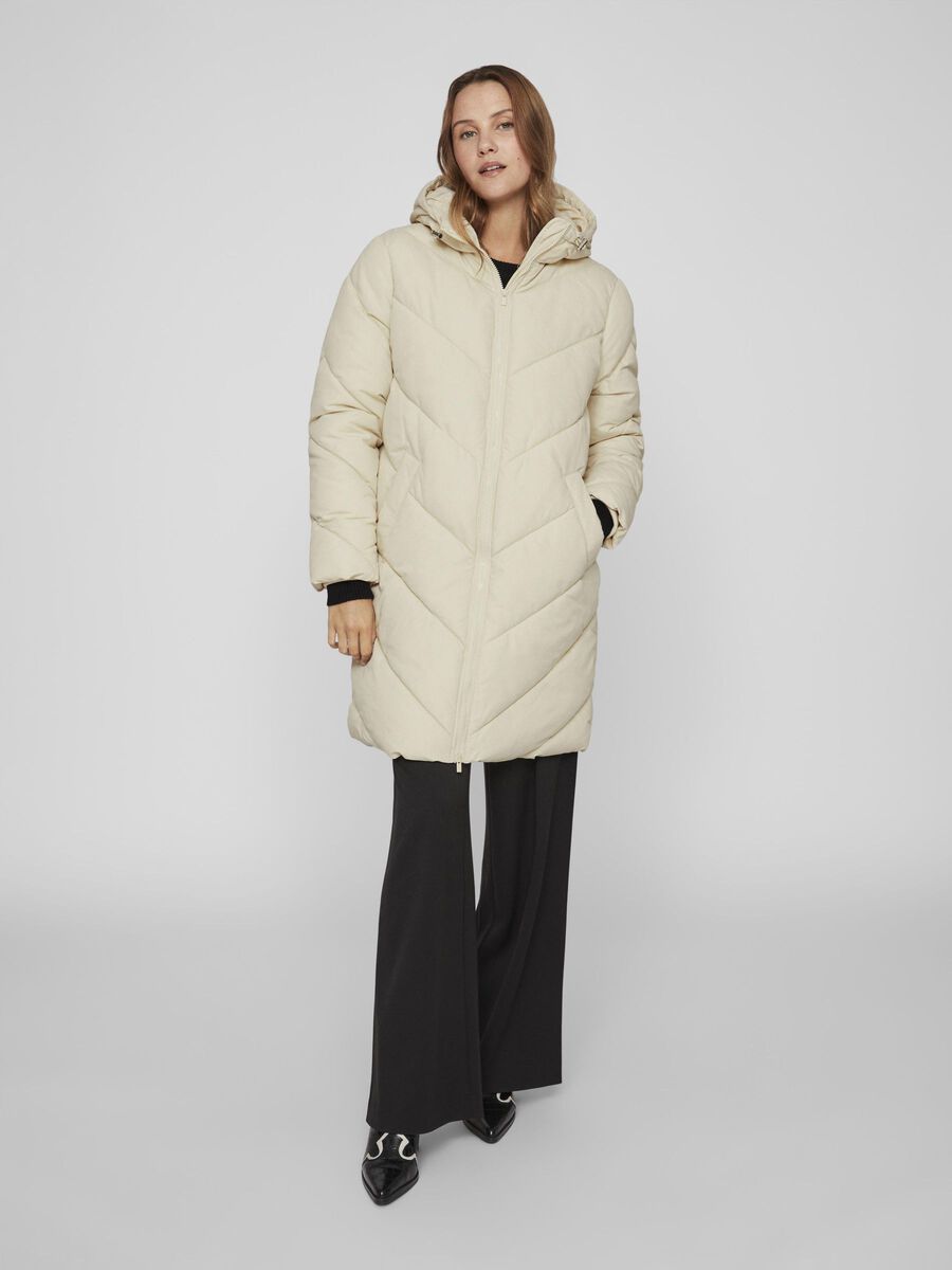 Vila PADDED HOODED COAT, Birch, highres - 14076596_Birch_003.jpg