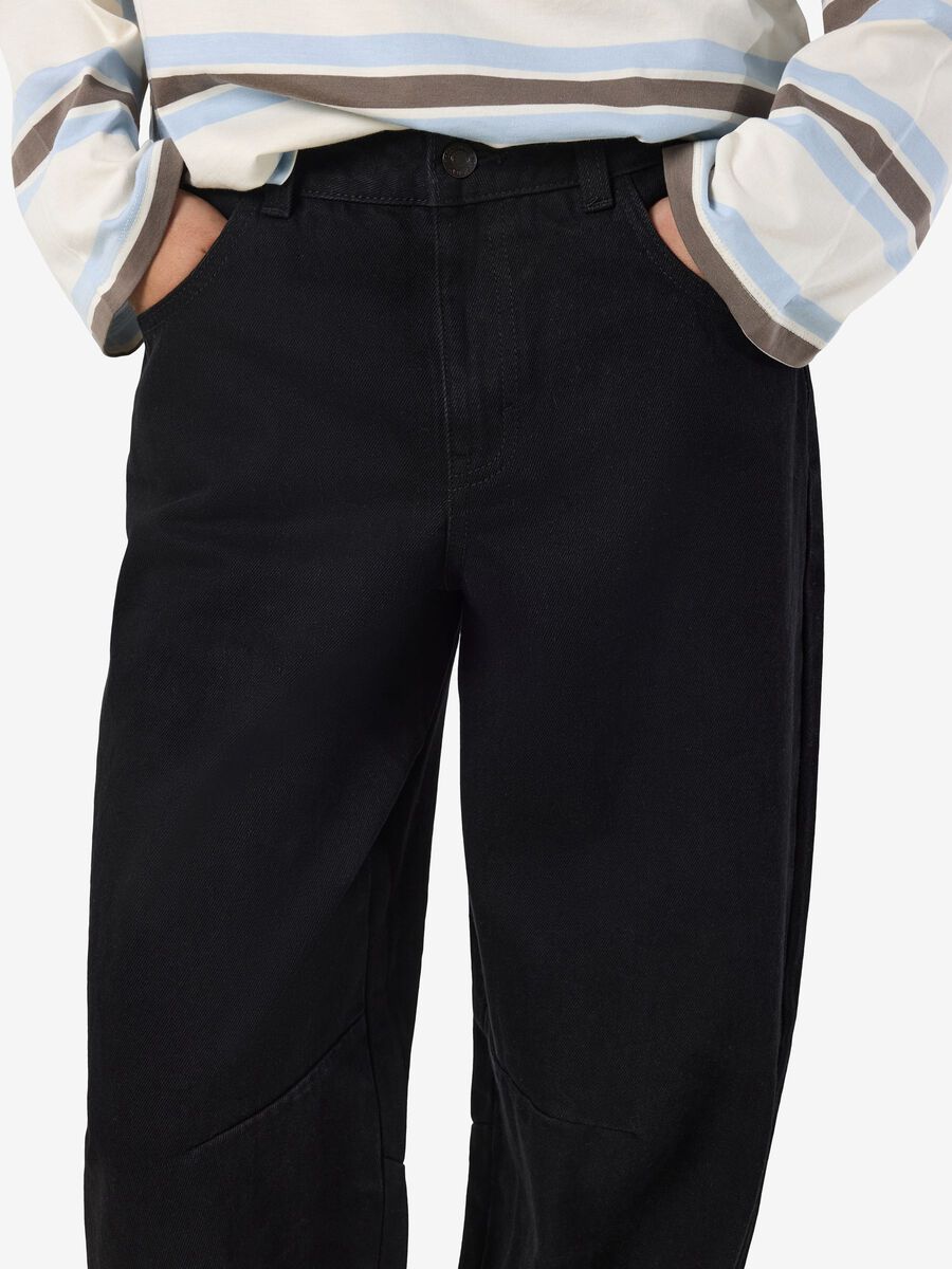 Carousel image - NMHAZAL BARREL FIT JEANS, Black | 3